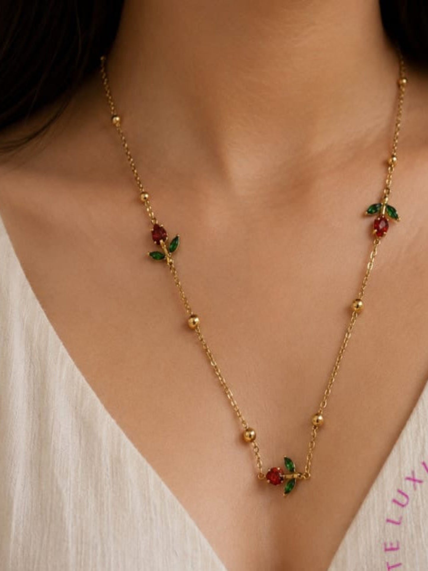 Red Rose Necklace
