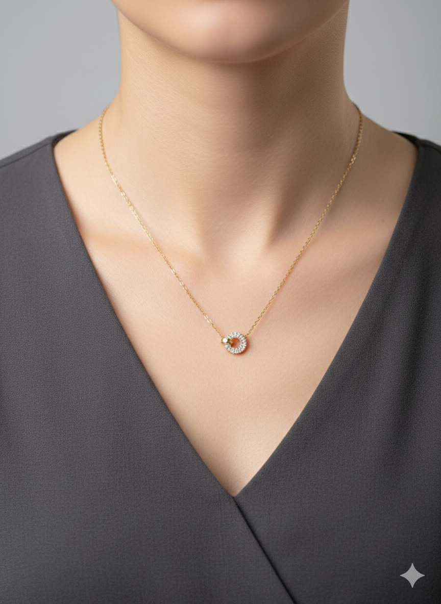 Golden Orbit Pendant
