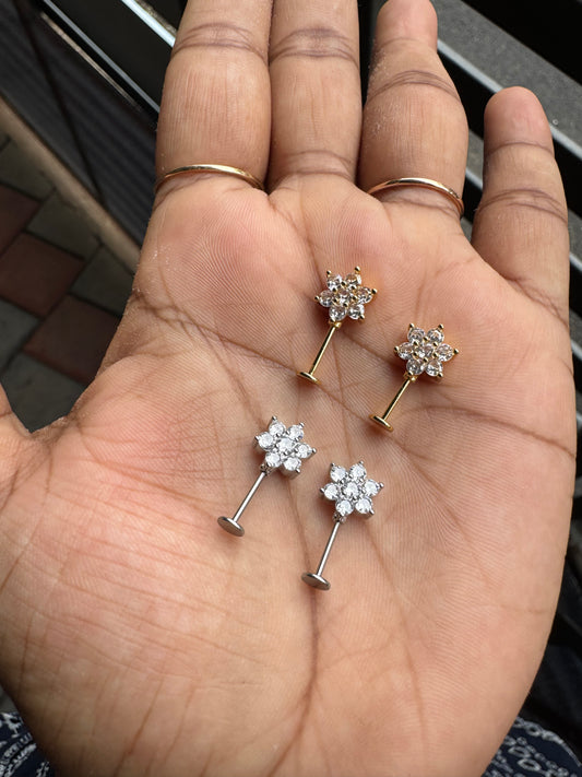 Floral Vertical Helix - Pair