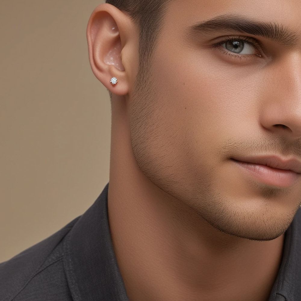 Solitaire Stud Earrings - Unisex