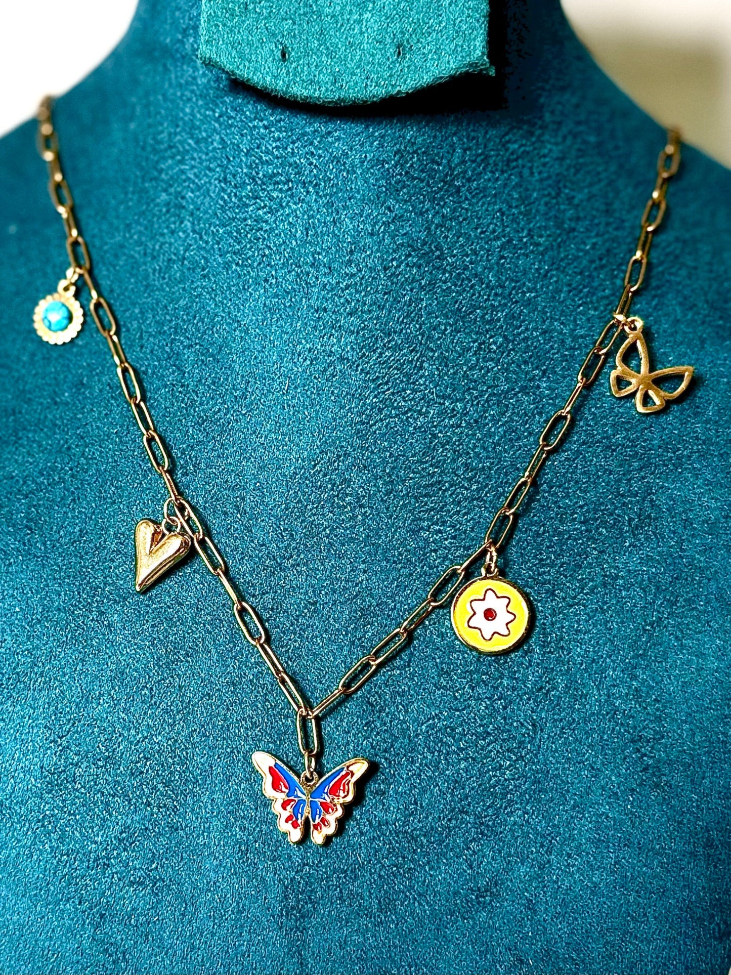 Butterfly charms Necklaces