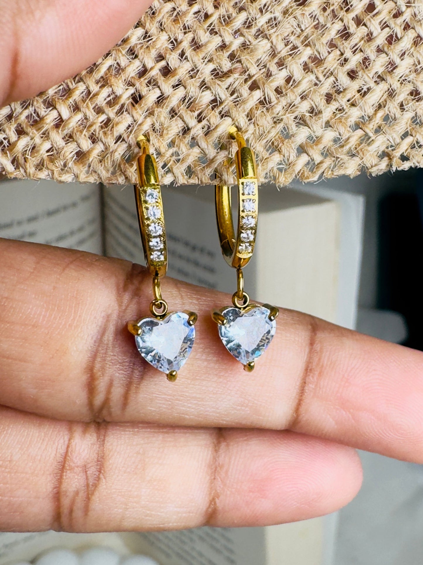 Crystal Heart Dangler