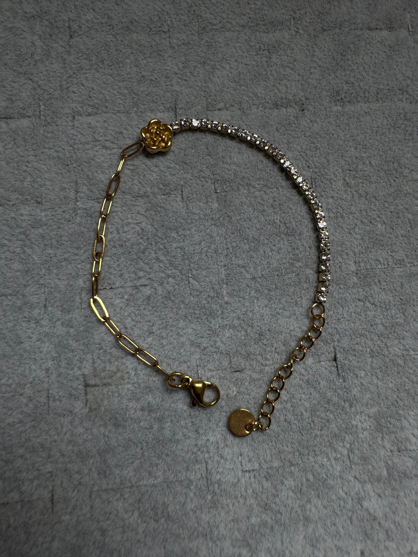 Rose Link Tennis Bracelet