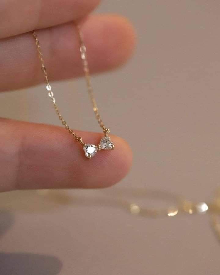 Crystal Bow Pendant Necklace